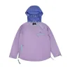 Premium The North Face Jacken Lila Nylon Logo Style