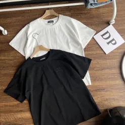 Balenciaga – Kurze Ärmel, schwarze Baumwolle, klassische Kollektion, Premiumqualität
