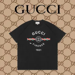 Luxuriöse Gucci Kurzarm-Baumwolle Classic Collection