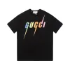 Premium Qualität Gucci Kurzarm Schwarz Baumwolle Farbverlauf Luxus