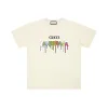 Hochwertiger Gucci Kurzarm-Baumwoll-Print im schwarzen Stil