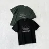 Meistverkaufte Balenciaga Kurzarm Schwarz Baumwolle Logo Stil