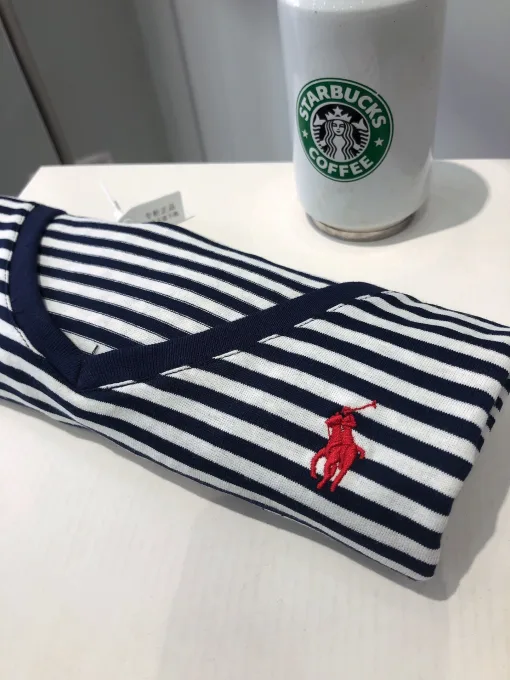 Hochwertige Ralph Lauren Kurzarm-Baumwolle Classic Collection