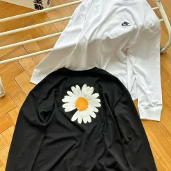 Bestseller Nike Langarmshirt Schwarz Baumwolle Logo Luxus