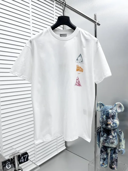 Premium Qualität Dior Kurzarm Baumwolle Klassischer Luxus