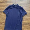 Luxus Ralph Lauren Kurzarmshirt aus schwarzer Baumwolle, Classic Collection