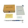 Meistverkaufte Louis Vuitton Armband Blau Monogramm Luxus