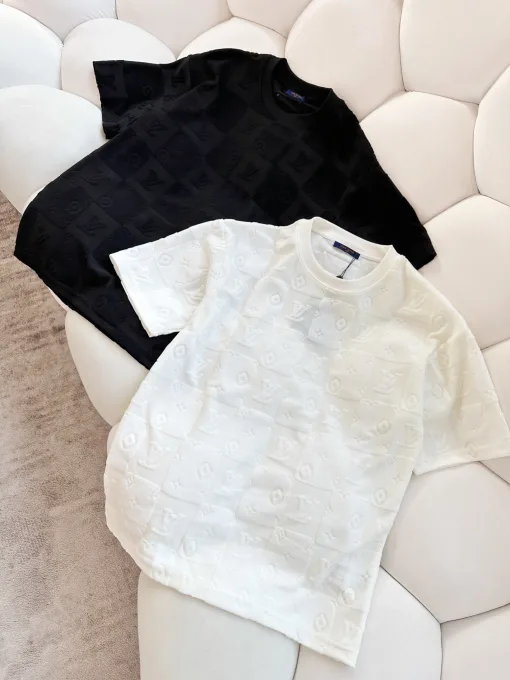 Bestseller Louis Vuitton Kurzarm Baumwolle Klassischer Stil