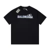 Hochwertige Balenciaga Kurzarm-Baumwoll-Logo-Kollektion