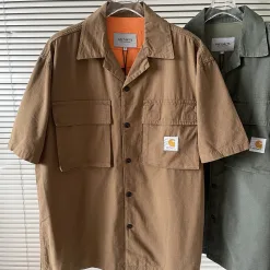 Hochwertiges Carhartt Hemd Navy Canvas Atmungsaktiv Luxus