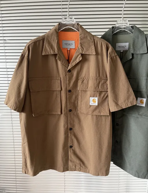 Hochwertiges Carhartt Hemd Navy Canvas Atmungsaktiv Luxus