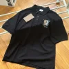 Hochwertiges Burberry-Kurzarmshirt aus Baumwolle mit Stickerei