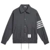 Bestseller Thom Browne Mantel Grau Wollstil