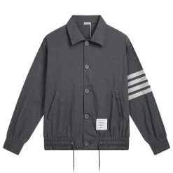 Bestseller Thom Browne Mantel Grau Wollstil