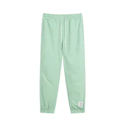 Luxus Thom Browne Jogginghose Grün Nylon Luxus