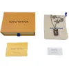 Hochwertige Louis Vuitton Halskette im Logo-Stil in Silber