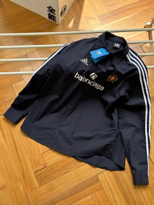 Meistverkaufte Balenciaga Langarm-Baumwoll-Logo-Kollektion