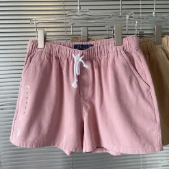 Hochwertige Ralph Lauren Shorts aus weißer Baumwolle im Washed-Style