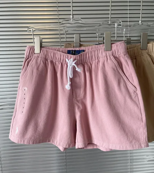 Hochwertige Ralph Lauren Shorts aus weißer Baumwolle im Washed-Style