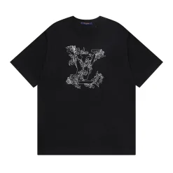 Premium Louis Vuitton Kurzarm Logo Luxus