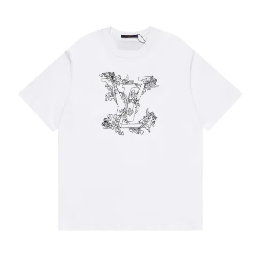 Premium Qualität Louis Vuitton Kurzarm Logo Luxus