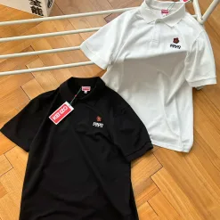 Hochwertiges Kenzo Poloshirt in Schwarz aus Baumwolle