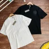 Luxus Dior Kurzarm Schwarz Baumwolle Bestickt Stil