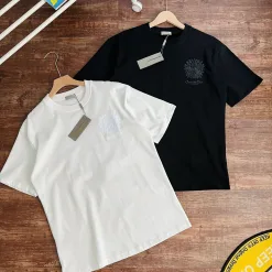 Luxus Dior Kurzarm Schwarz Baumwolle Bestickt Stil