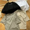 Premium Qualität Fear Of God Kurzarm Schwarz Seide Bestickter Stil