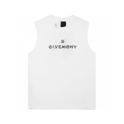 Luxus Givenchy Ärmellos Baumwolle Print Luxus