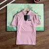 Luxus-Poloshirt von Prada in Schwarz aus Baumwolle, klassischer Luxus