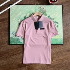 Luxus-Poloshirt von Prada in Schwarz aus Baumwolle, klassischer Luxus