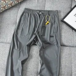 Luxus Zegna Freizeithose Schwarz Seide Casual Style