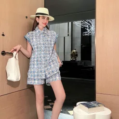 Bestseller Louis Vuitton Hemd Blau Klassisch Luxus