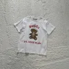 Hochwertiger, atmungsaktiver Gucci-Stil mit kurzen Ärmeln in Weiß