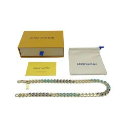 Luxus Louis Vuitton Halskette Gold Monogramm Luxus