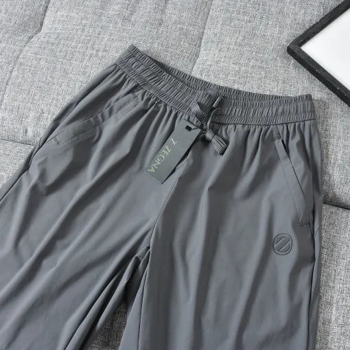 Hochwertige Zegna Shorts Schwarz Nylon Solid Style