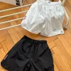 Luxus Prada Shorts Rotes Nylon Logo Luxus