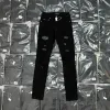 Bestseller Ami Hose Schwarz Leder Strass Luxus