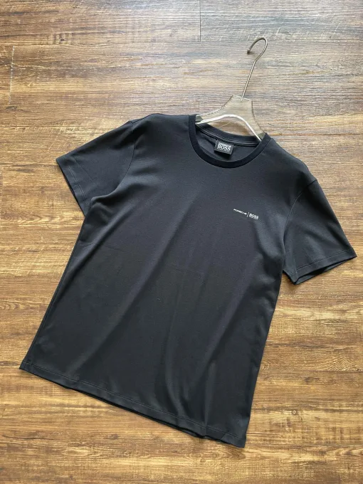 Bestseller Boss Kurzarm Schwarz Baumwolle Logo Luxus