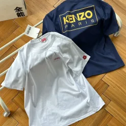Bestseller: Kenzo Kurzarm-Logo im Marineblau