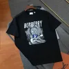 Luxus Burberry Kurzarm Schwarz Baumwolle Stil