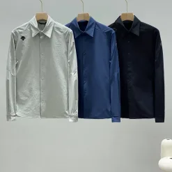 Premium Descente Langarmshirt im Used-Look in Schwarz