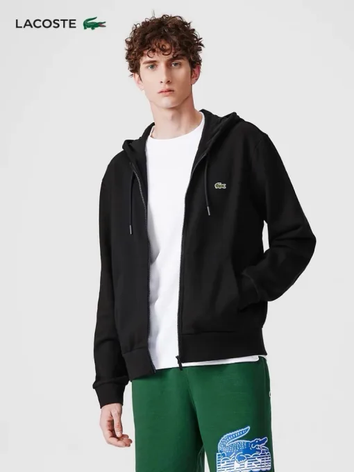 Hochwertige Lacoste Jacken Schwarz Sportliche Kollektion