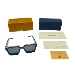 Hochwertige Louis Vuitton Brille Gold Monogramm Luxus