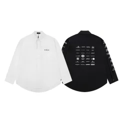Premium Balenciaga Langarm-Kollektion mit weißem Logo