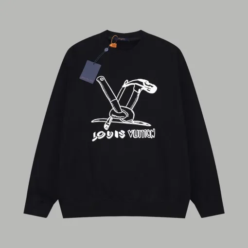 Luxuriöse Louis Vuitton Sweatshirts im klassischen Strickstil