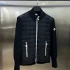 Premium Moncler Mantel Schwarz Strick Kollektion