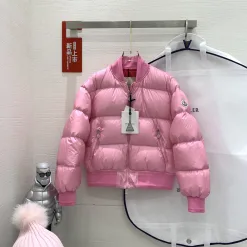 Luxus Moncler Mäntel Weiß Strick Sportlicher Luxus