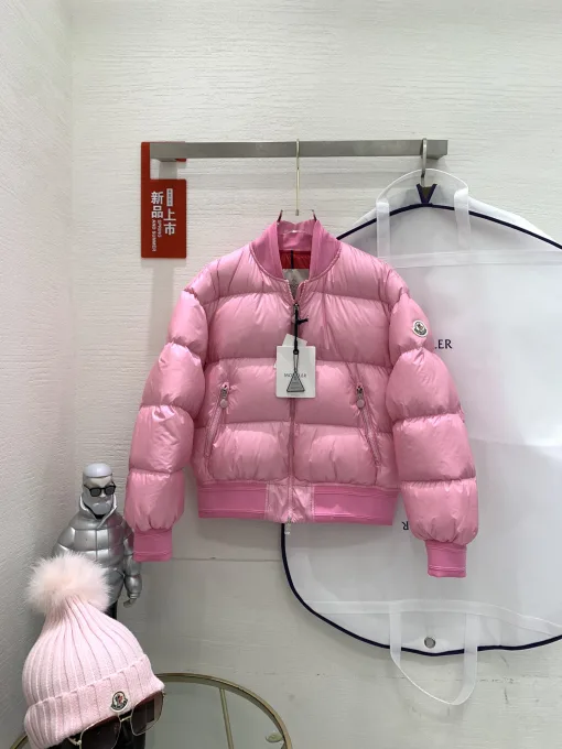 Luxus Moncler Mäntel Weiß Strick Sportlicher Luxus